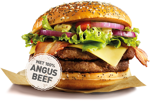 Mc Donalds Angus Beef Burger PNG