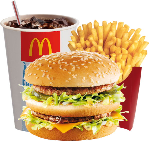 Mc Donalds Big Mac Meal PNG