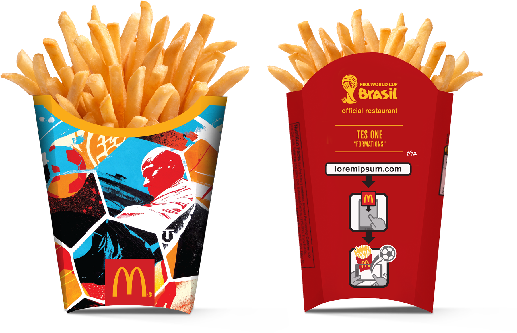 Mc Donalds F I F A World Cup Fries Packaging PNG
