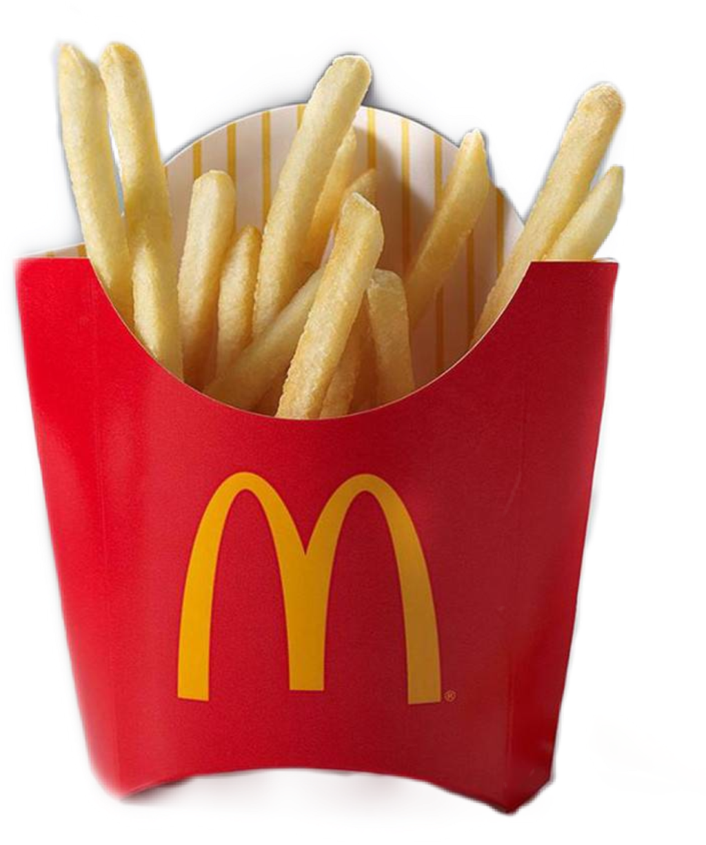Mc Donalds French Fries Red Container PNG