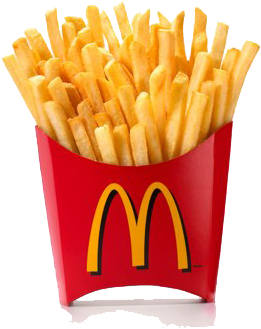 Mc Donalds French Fries Red Container PNG