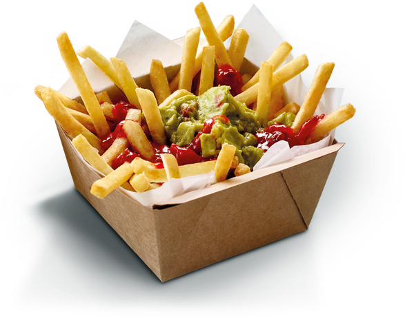 Mc Donalds Frieswith Guacamoleand Ketchup PNG