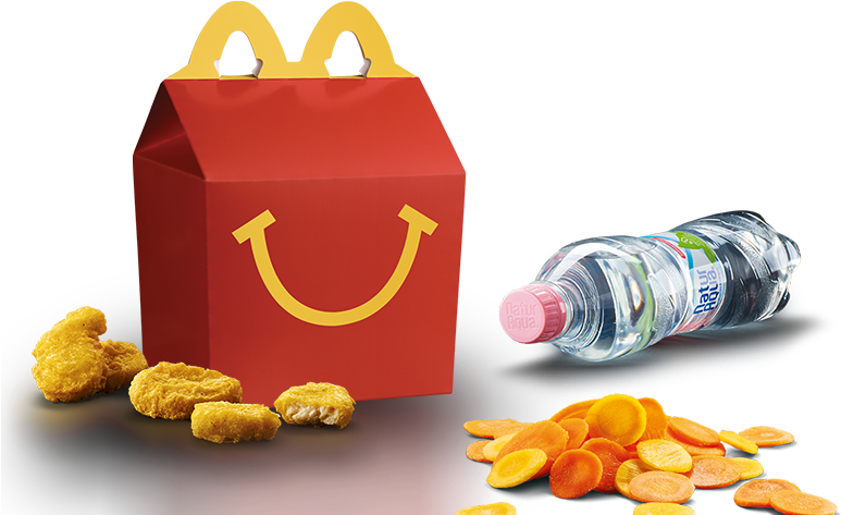 Mc Donalds Happy Mealwith Nuggetsand Sides PNG