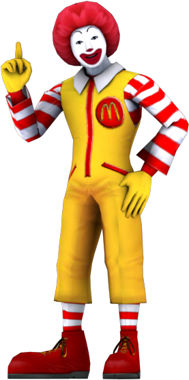 Mc Donalds Iconic Clown Mascot PNG