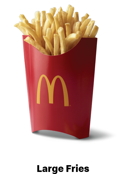 Mc Donalds Large French Fries PNG