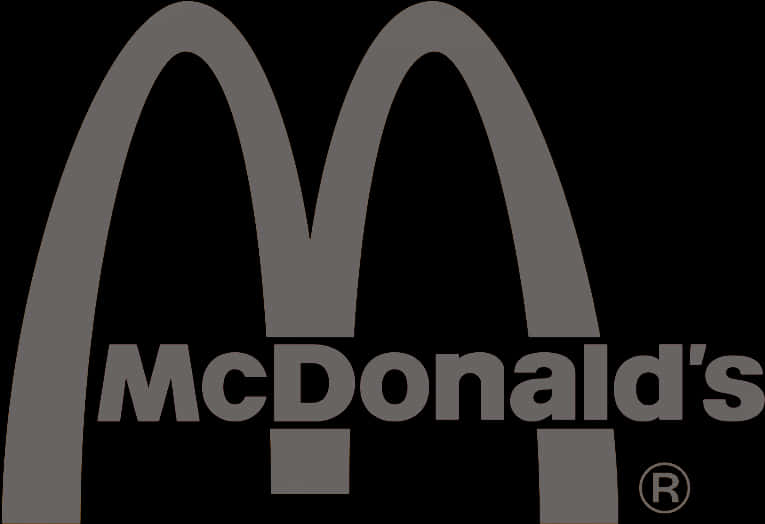 Mc Donalds Logo Black Background PNG