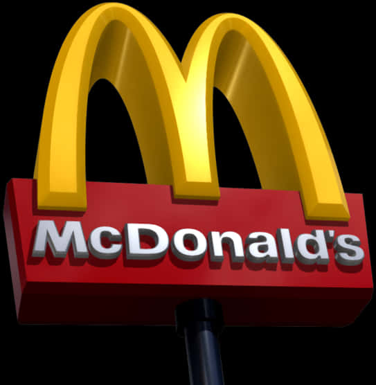 Mc Donalds Logoon Signpost PNG