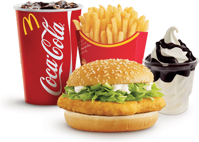 Mc Donalds Meal Combo Set PNG