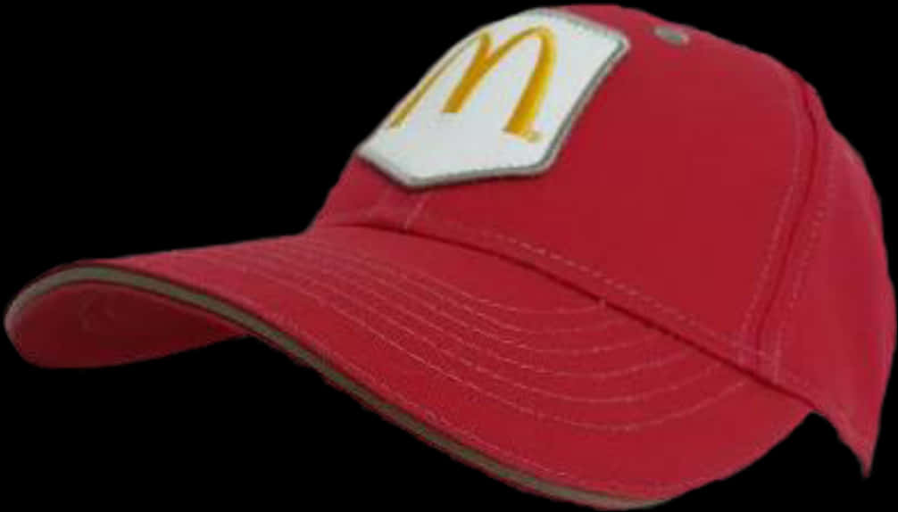 Mc Donalds Red Baseball Cap PNG