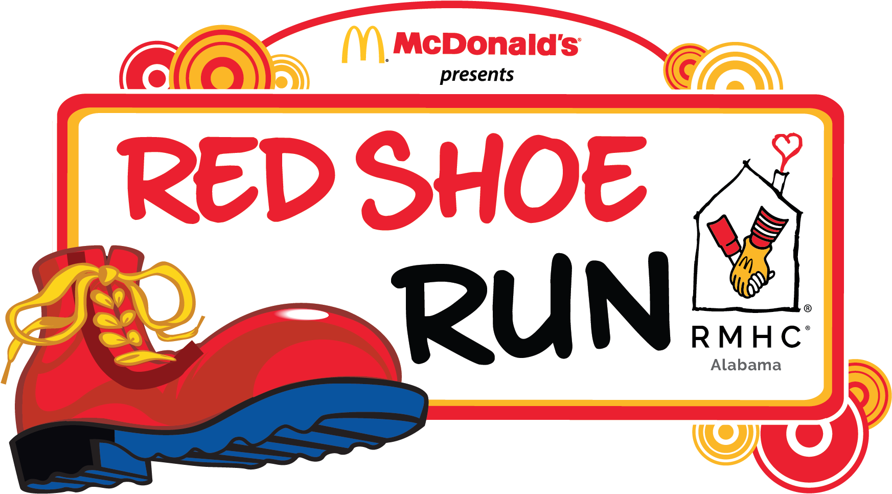 Mc Donalds Red Shoe Run Event Banner PNG