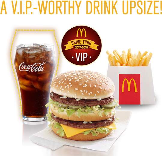 Download Mc Donalds V I P Upsize Promotion | Wallpapers.com