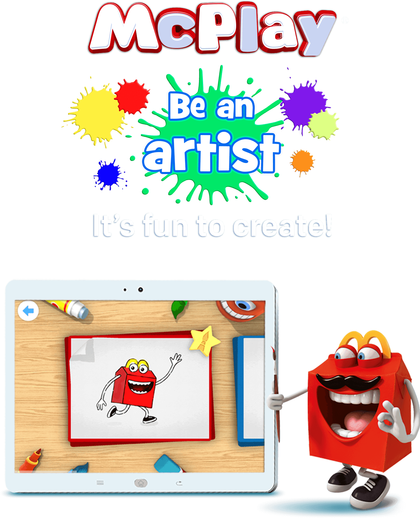 Mc Play Be An Artist Happy Meal Promotion PNG