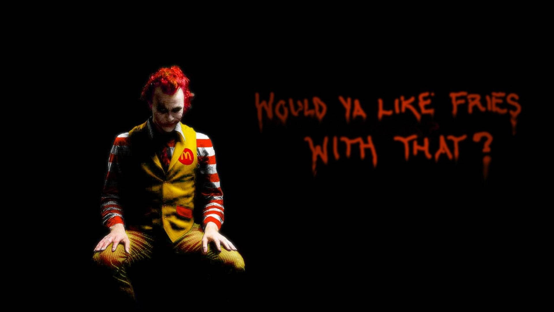McDonald Meme Joker Skrivebords Tapet Wallpaper