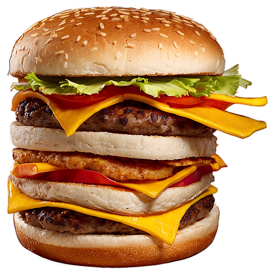 Mcdonald's Classic Cheeseburger Png 05212024 PNG