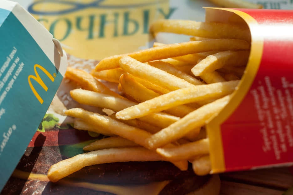 Mcdonald's French Fries And A Box Of Fries