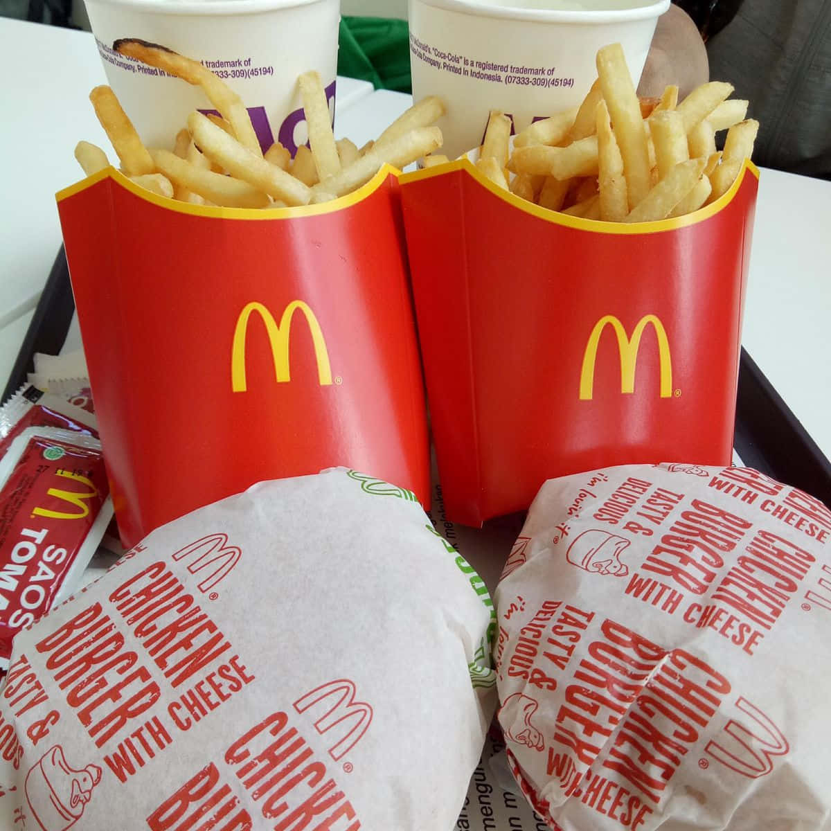 Caption: A delicious spread of McDonald's favorites