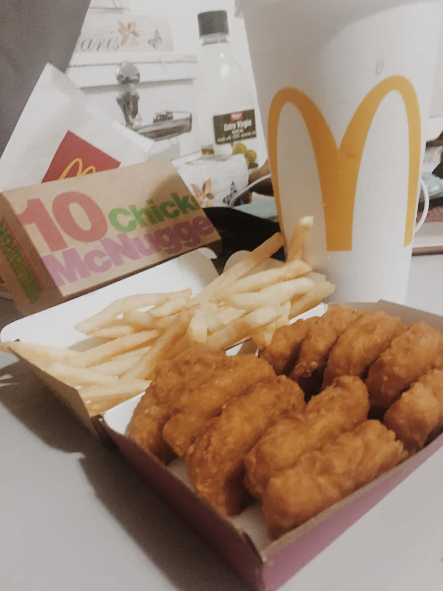 Mcdonalds Food Chicken Nuggets With Fries Picture