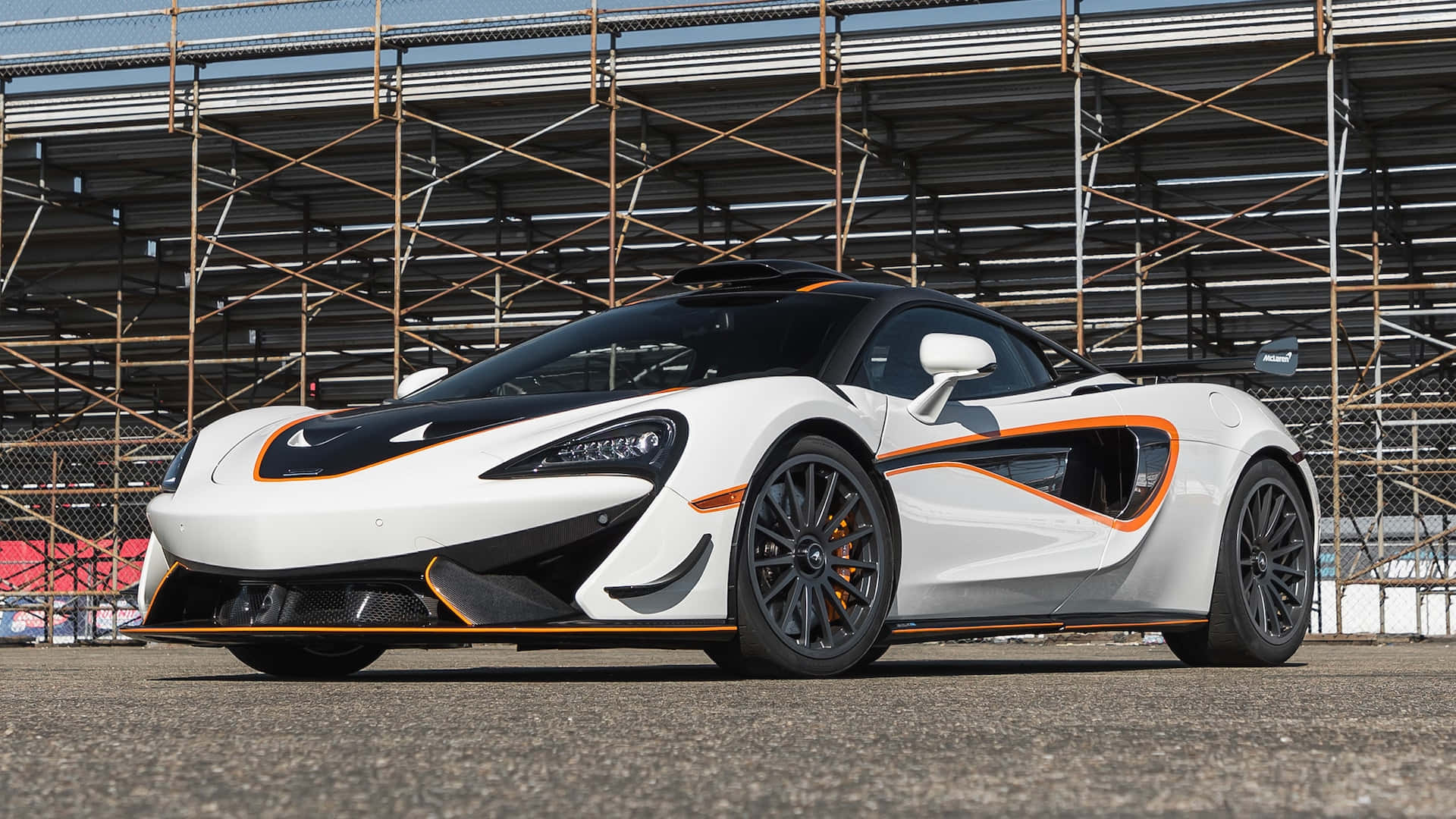 Captivating McLaren 620R in Action Wallpaper