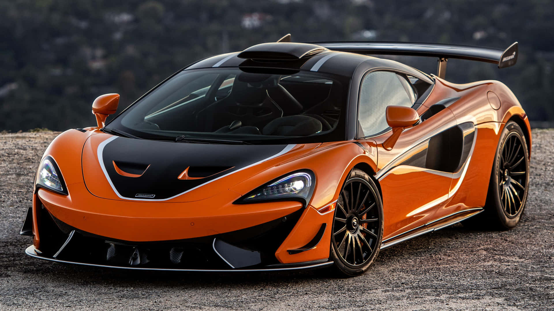 Sleek and Powerful McLaren 620R on the Road Wallpaper