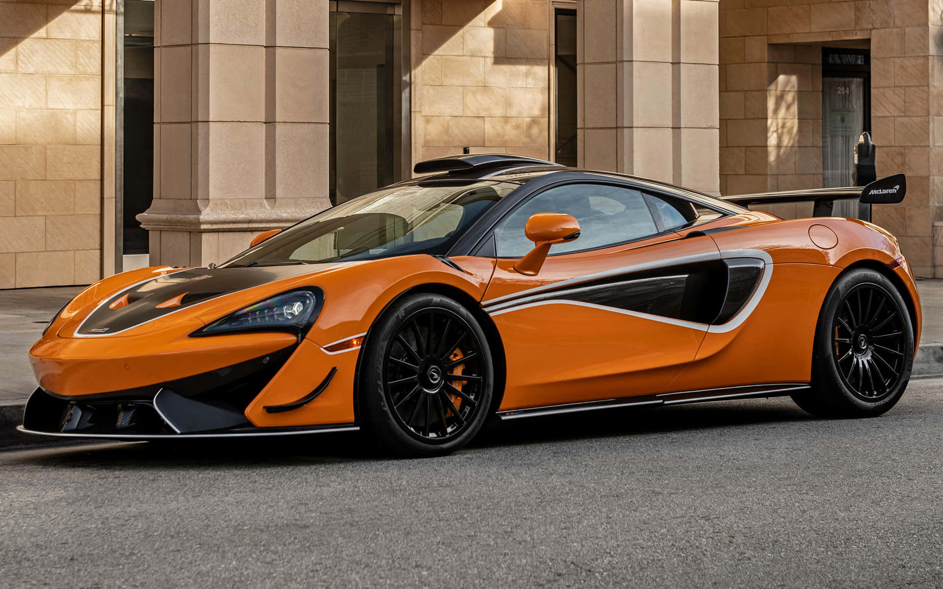 Sleek and Powerful McLaren 620R on Display Wallpaper