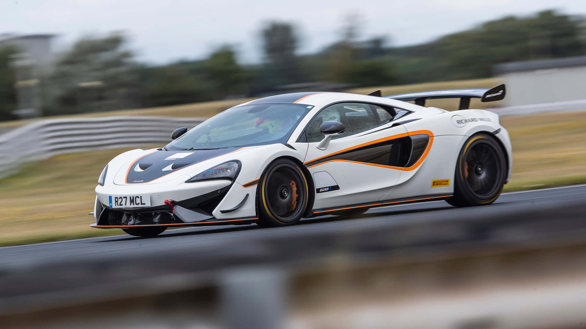 Stunning McLaren 620R on the Track Wallpaper