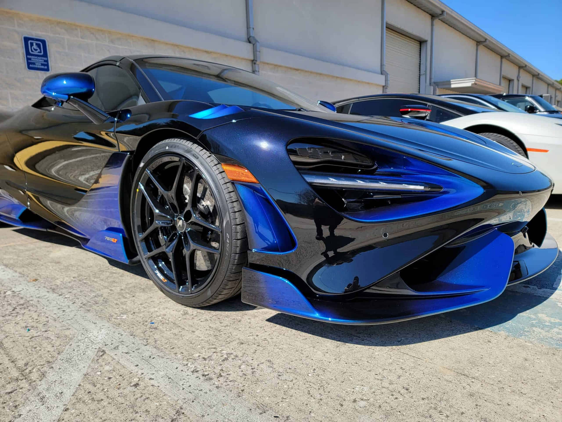 McLaren 765LT in Action on the Track Wallpaper