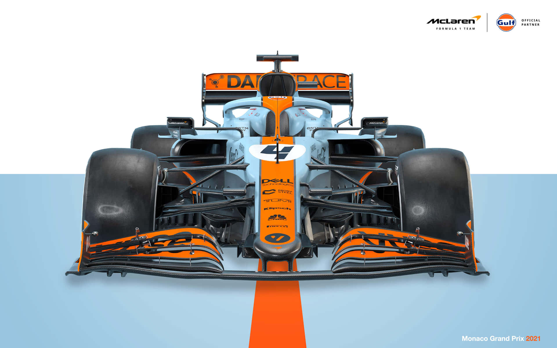 "Live the thrills of Formula 1 with McLaren" Wallpaper