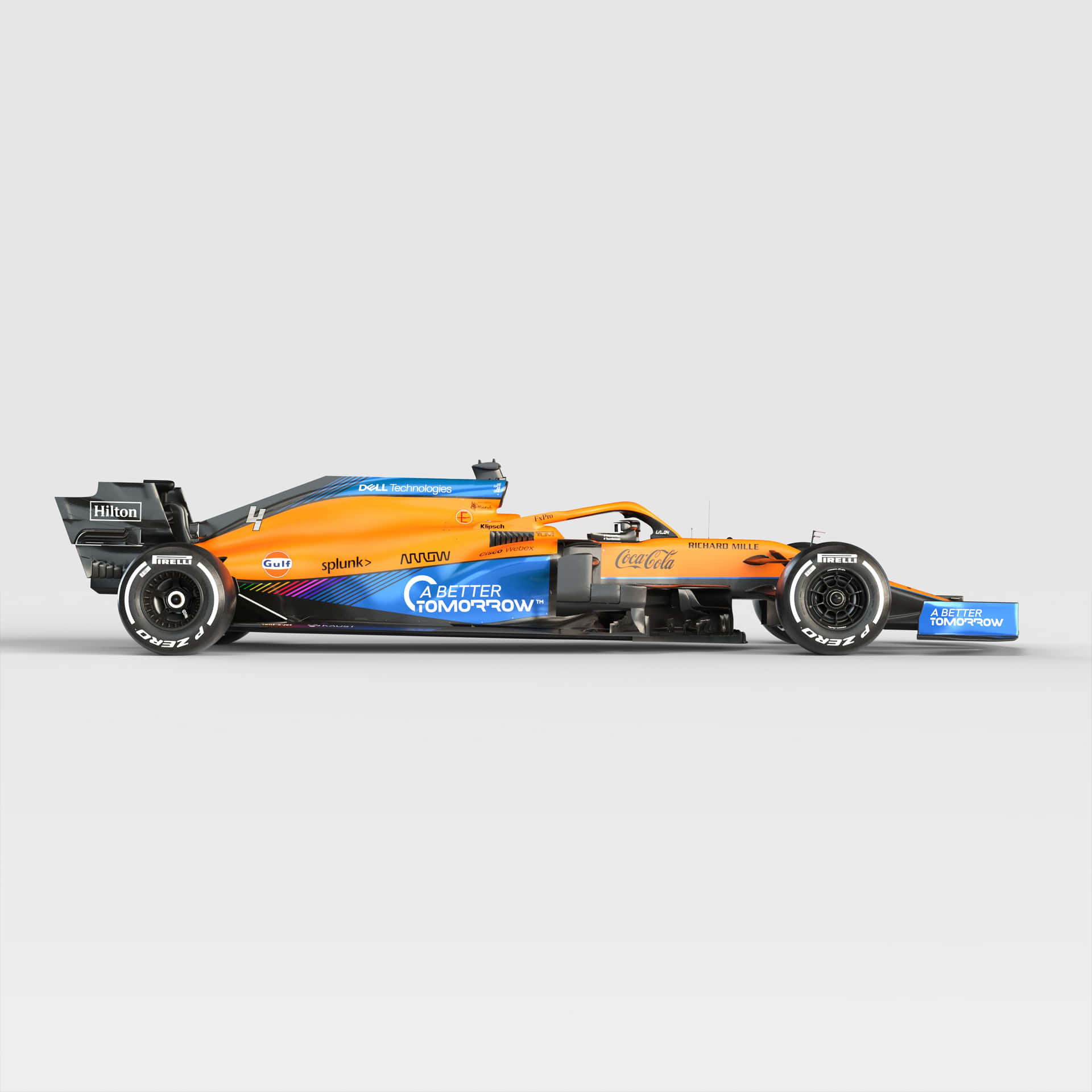 A Racing Car Is Shown On A White Background Wallpaper
