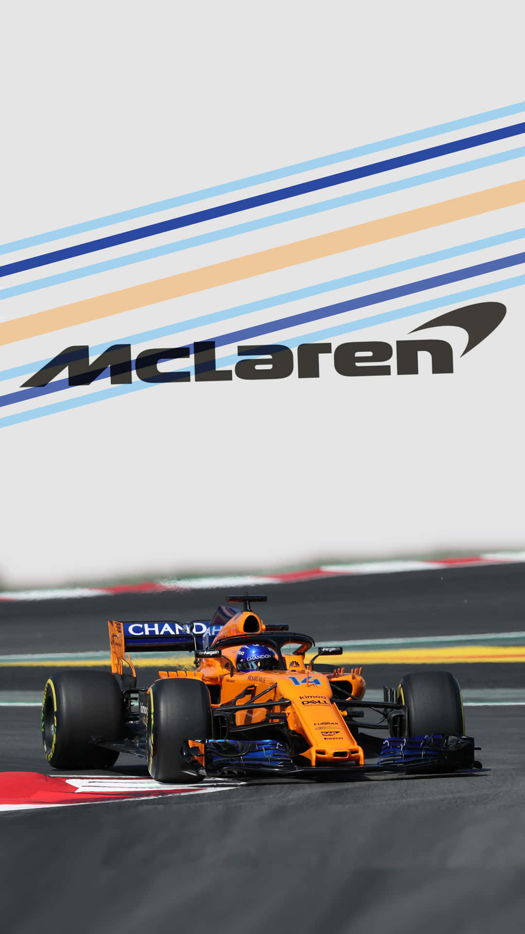 Experience the thrill of Formula 1 with the world-class McLaren race car Wallpaper