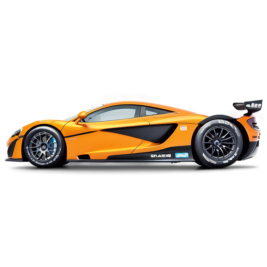 Download Mclaren Orange Racing Car Png Ncw90 | Wallpapers.com