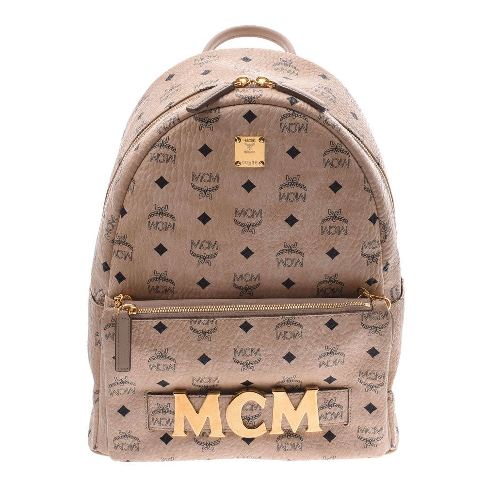 MCM Mini Stark Backpack  Backpack outfit, Teenage fashion outfits, Mini  backpack outfit