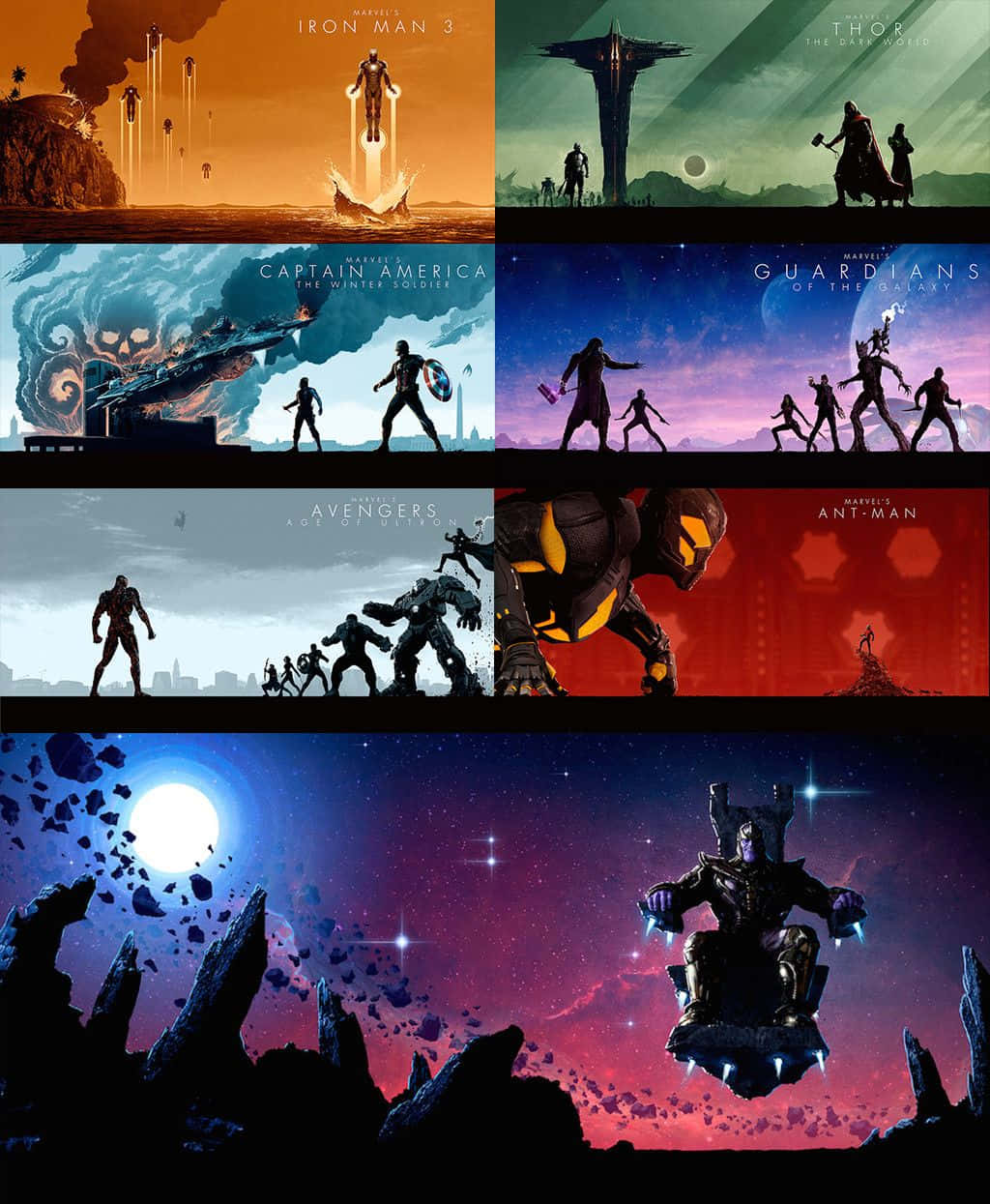 MCU Phase Three Unforgettable Moments Wallpaper