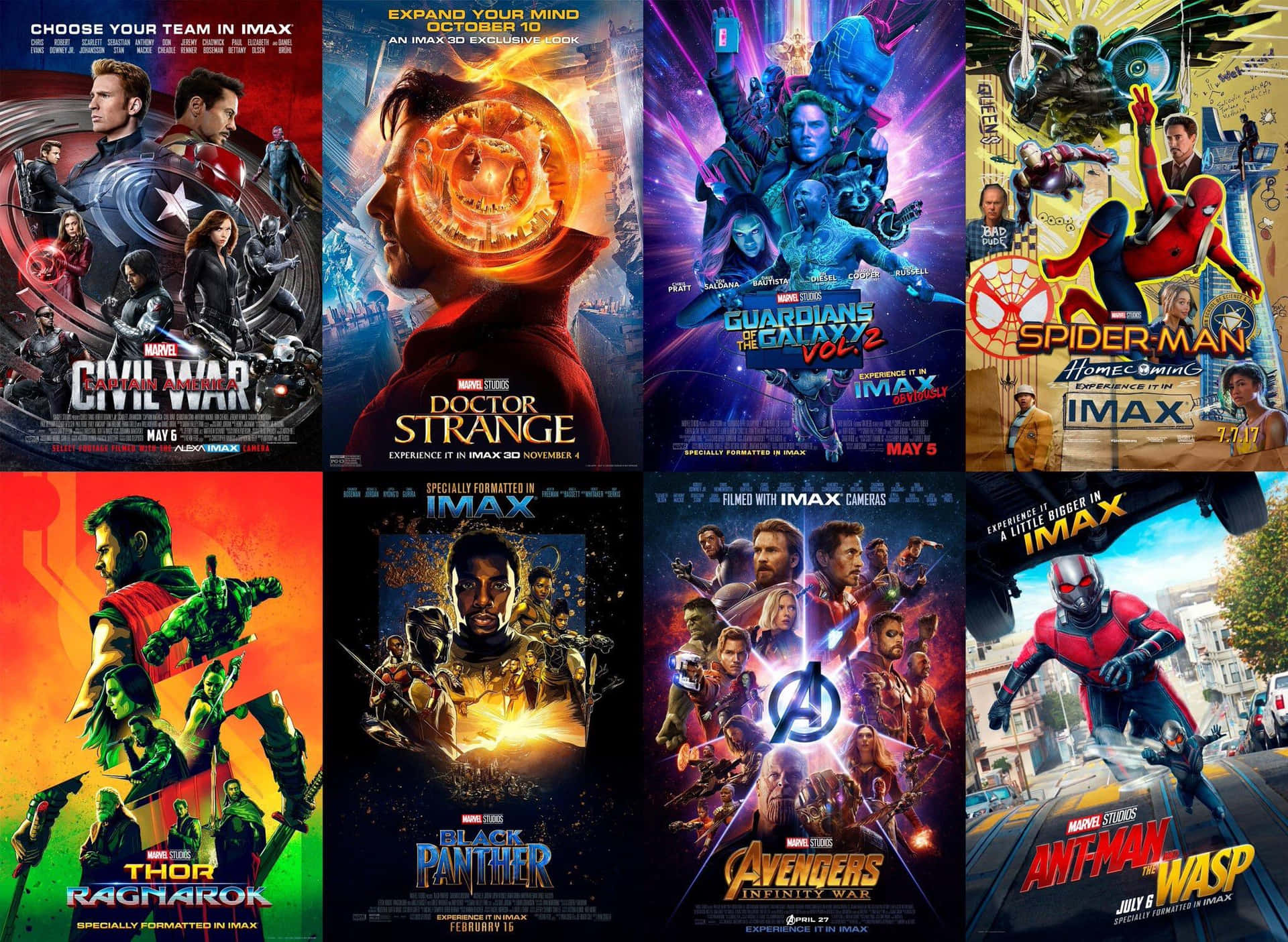 MCU Phase Three Collage Poster Wallpaper