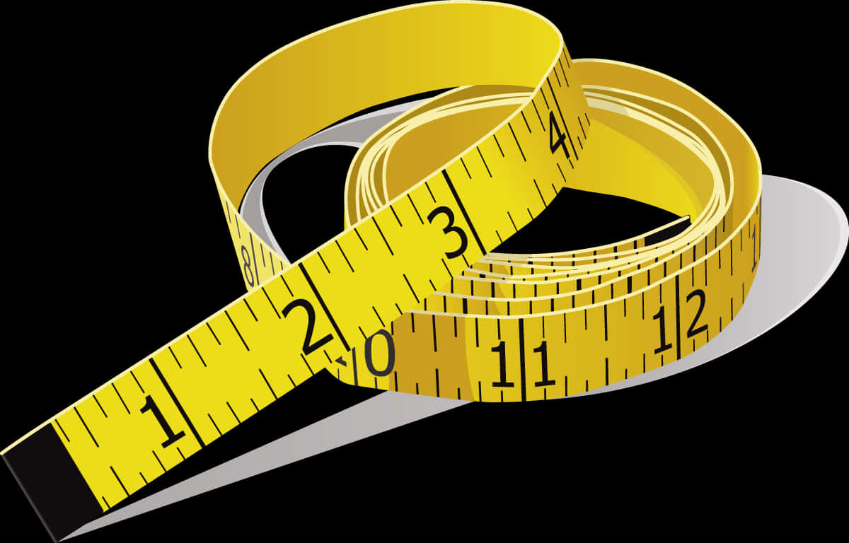 Measuring Tape Illustration PNG