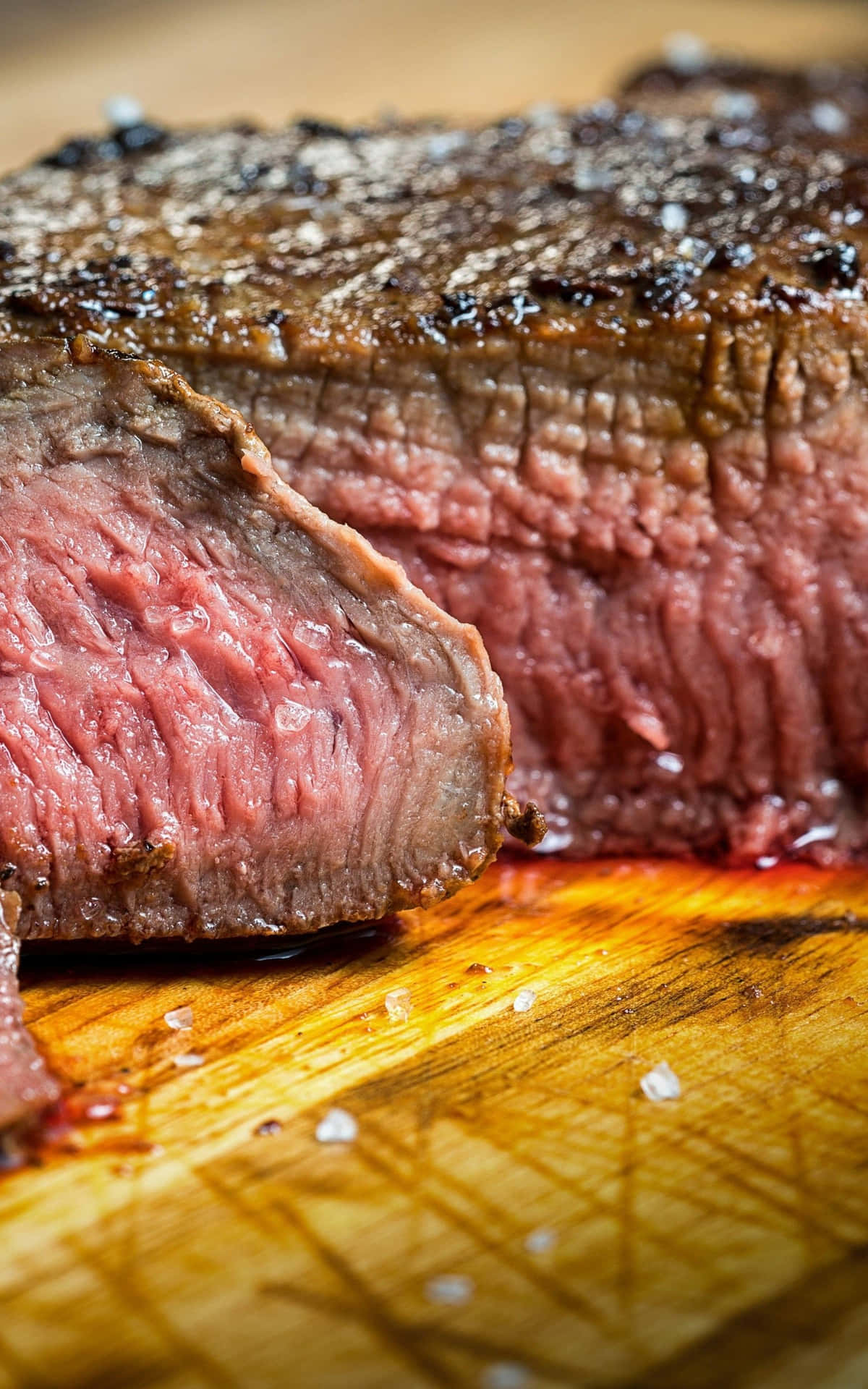 Juicy Grilled Steak, Ready to be Served