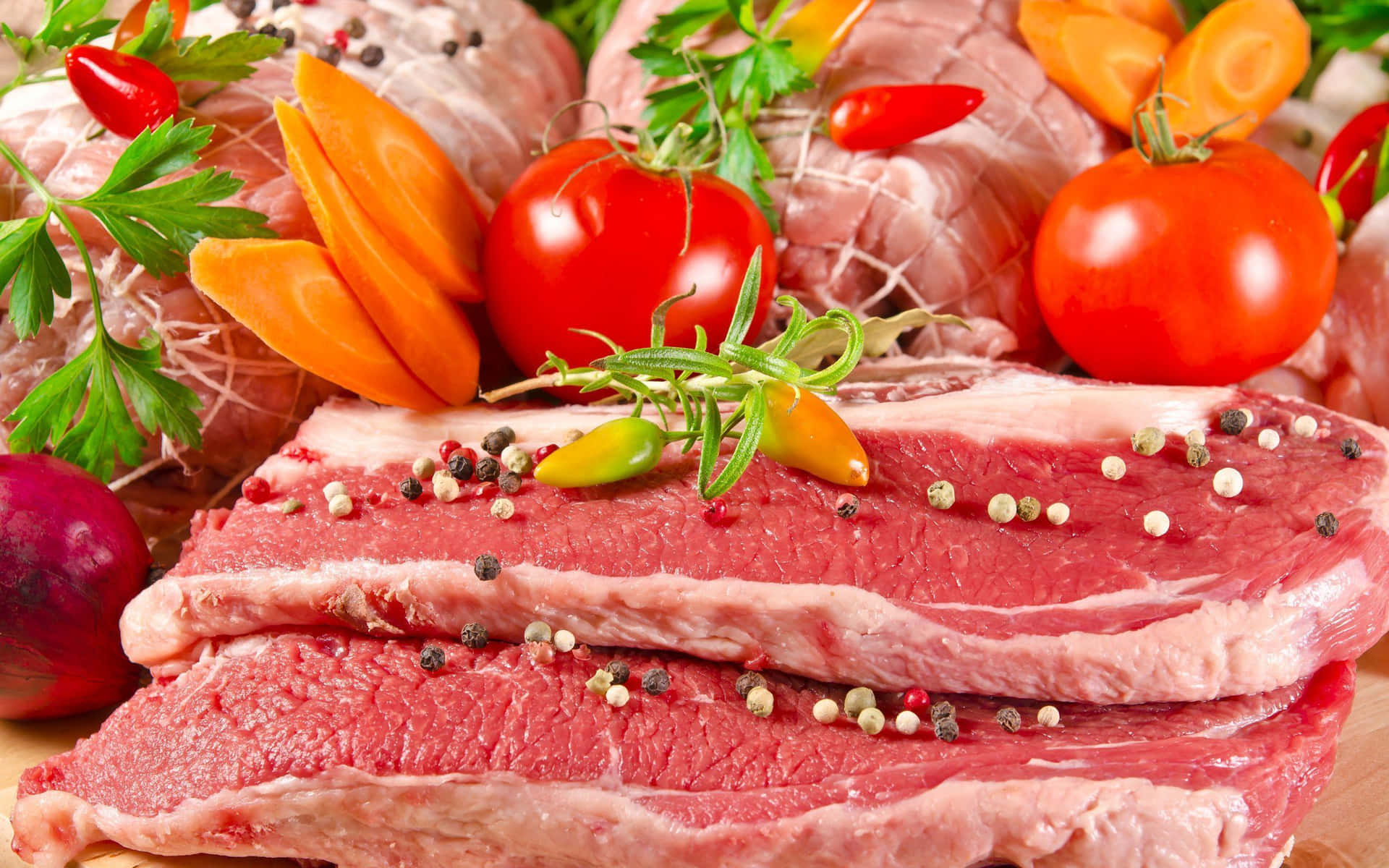 Enjoy a delicious spread of fresh, succulent meat.