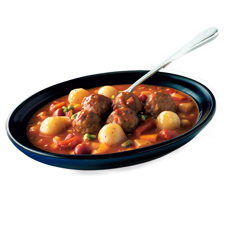 Meatball And Bean Stew Png 06242024 PNG