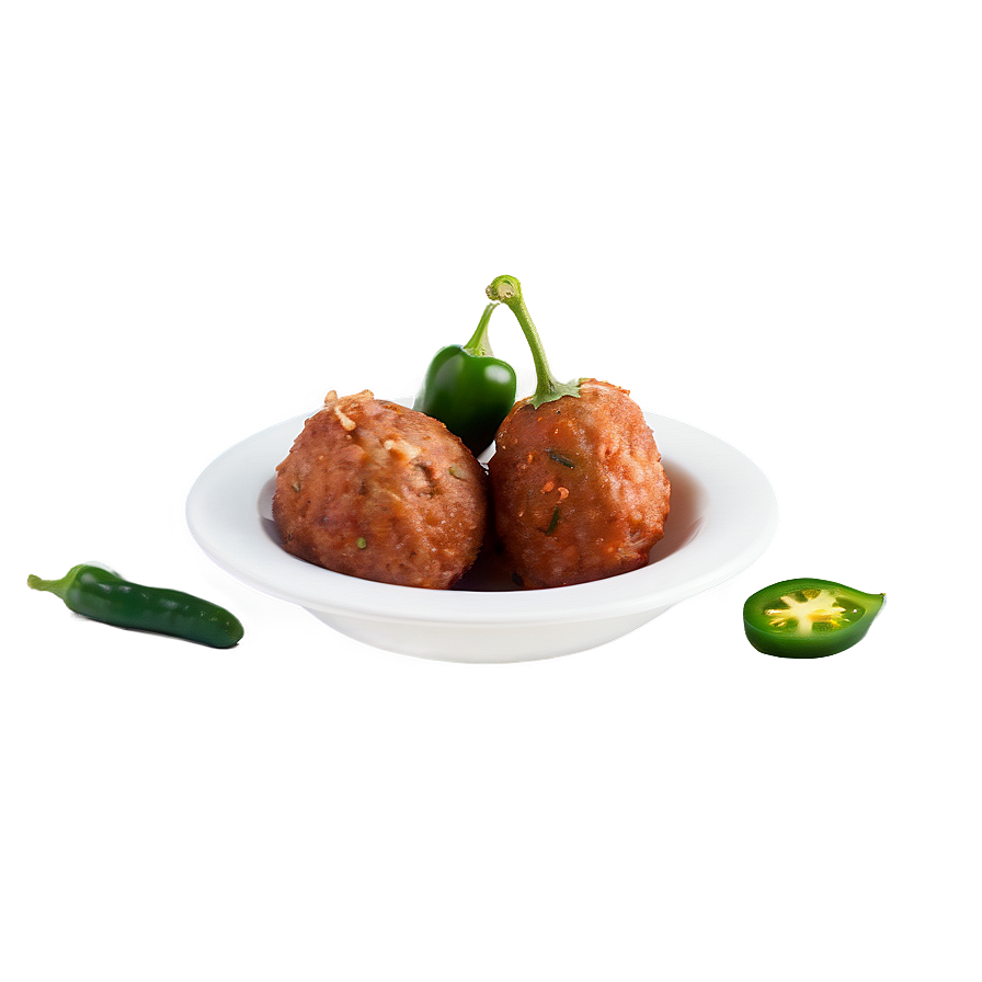 Meatball And Jalapeno Popper Png Xag34 PNG