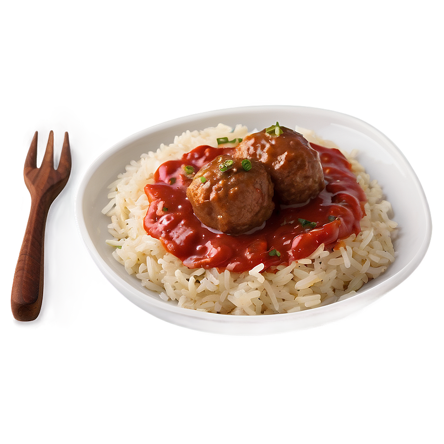 Meatball And Rice Combo Png Lof PNG