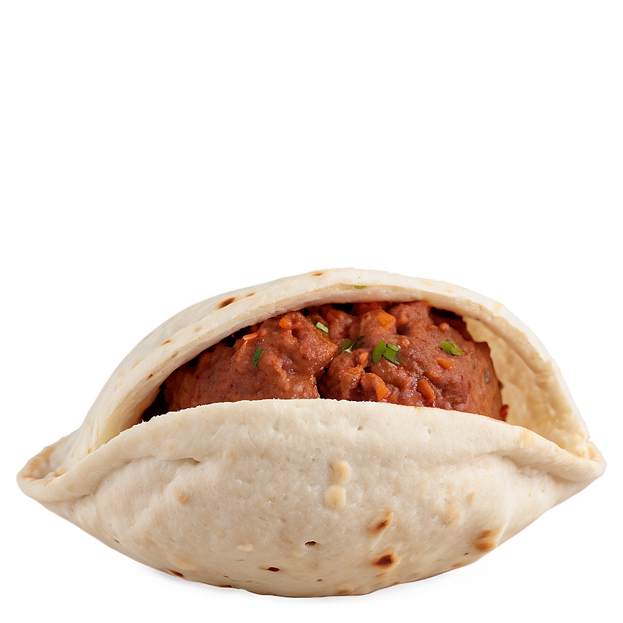 Meatball Pita Pocket PNG