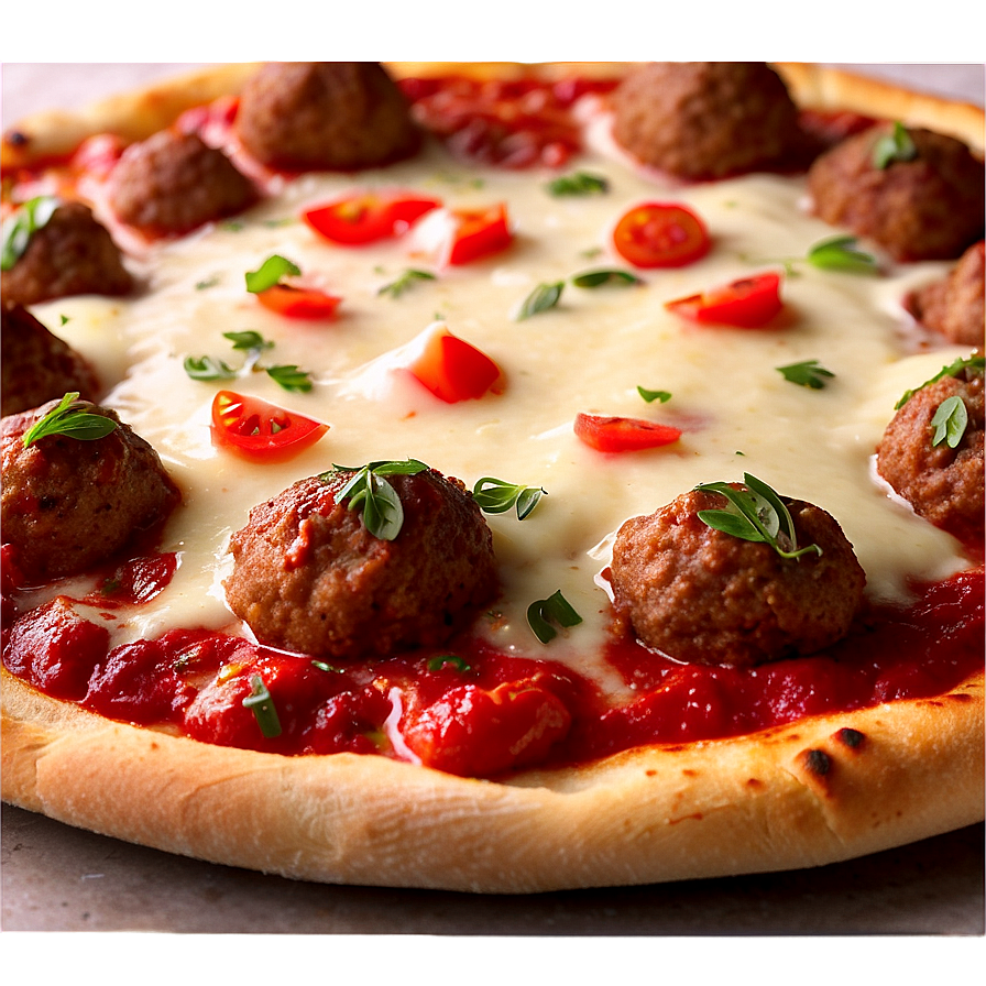 Meatball Pizza Topping Png 06242024 PNG