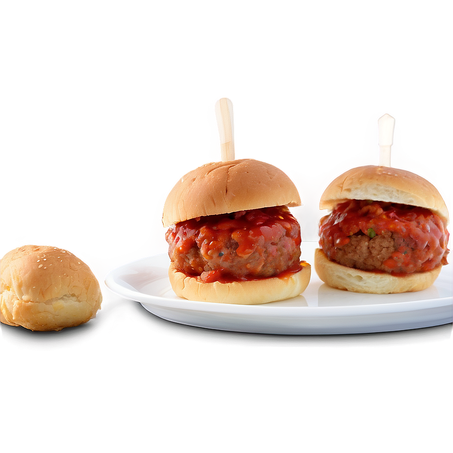 Meatball Slider Sandwiches PNG