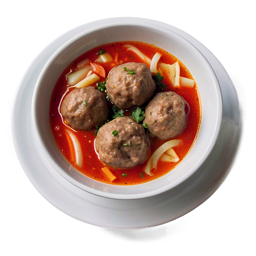 Meatball Soup Comfort Png 06242024 PNG