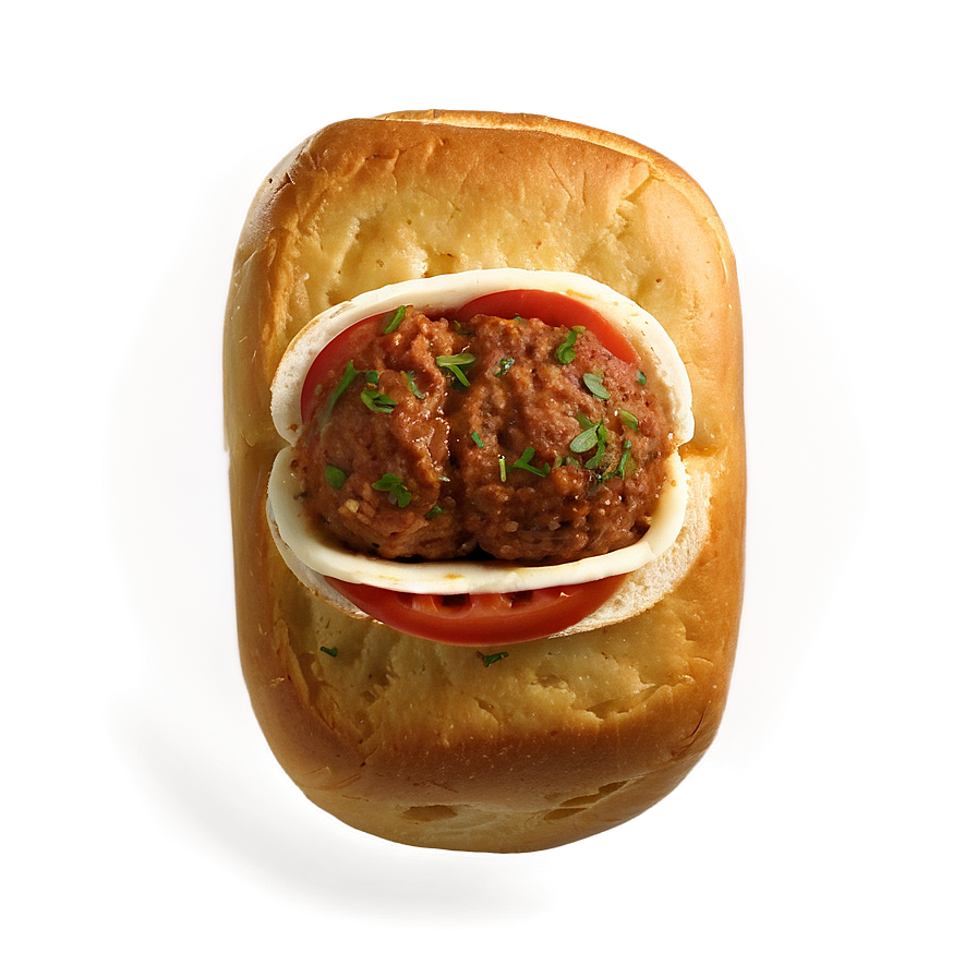 Meatball Sub Sandwich PNG