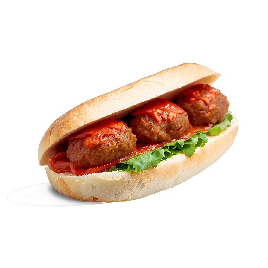 Meatball Sub Sandwich Png Sos43 PNG