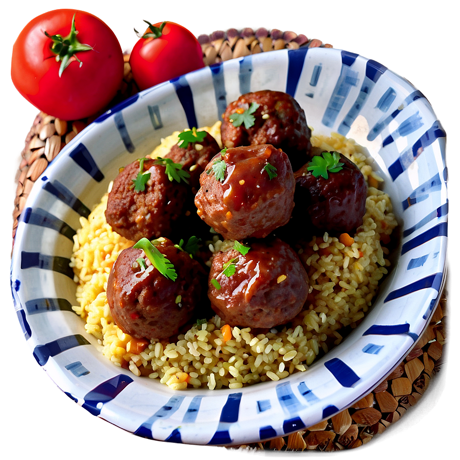 Meatball With Couscous Png 42 PNG