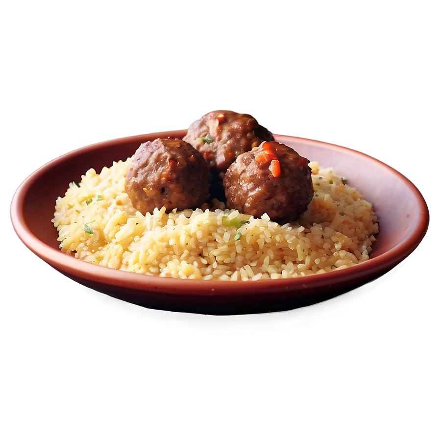 Meatball With Couscous Png Ijt PNG