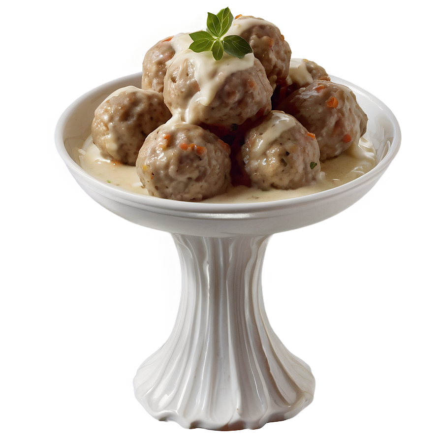 Meatball With Cream Sauce Png 35 PNG