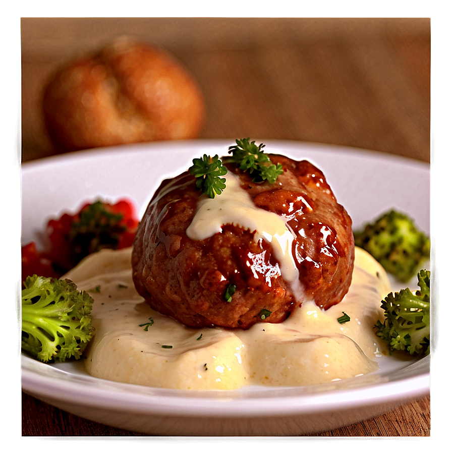 Meatball With Cream Sauce Png Bta47 PNG