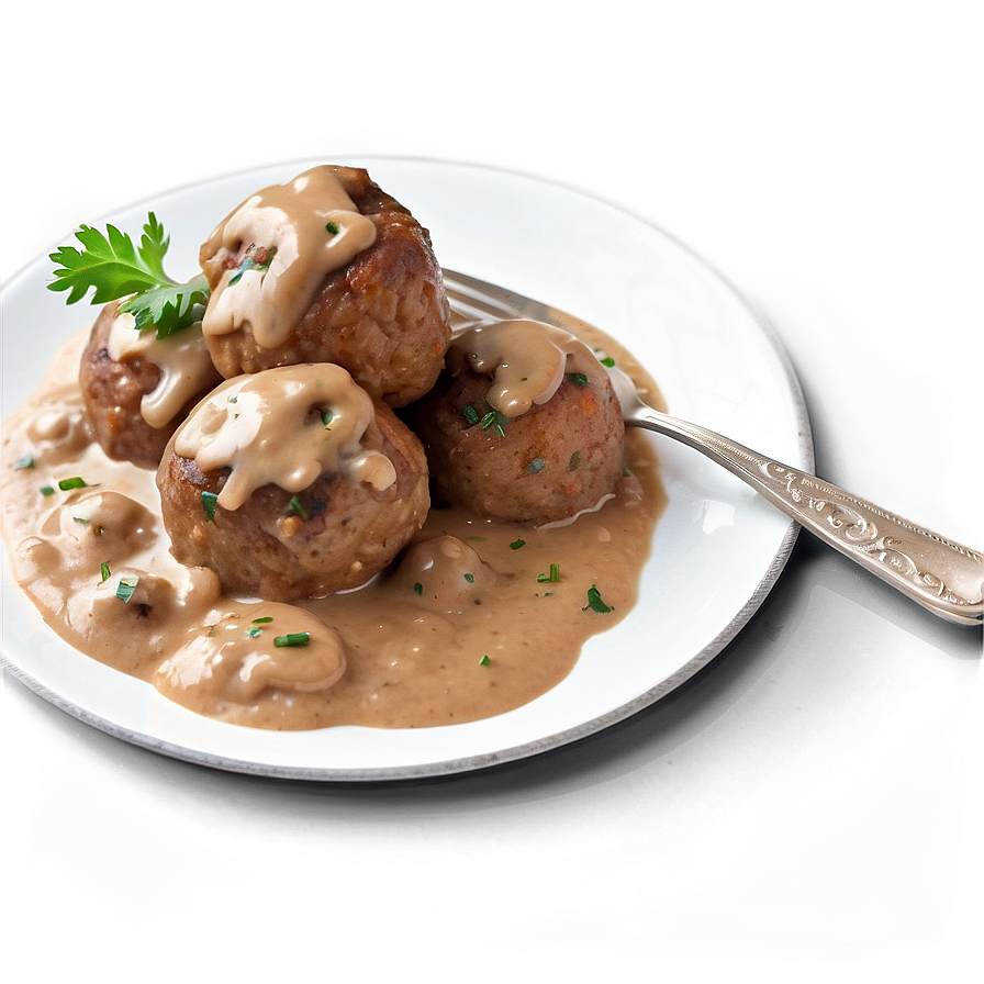 Meatball With Mushroom Gravy Png 29 PNG